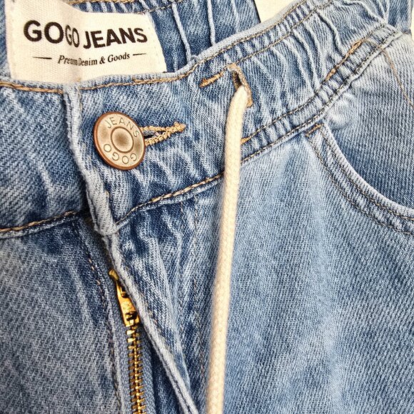 NWT Gogo High Rise Wide Leg Jeans Relaxed Light Wash Size 30 - Picture 4 of 9